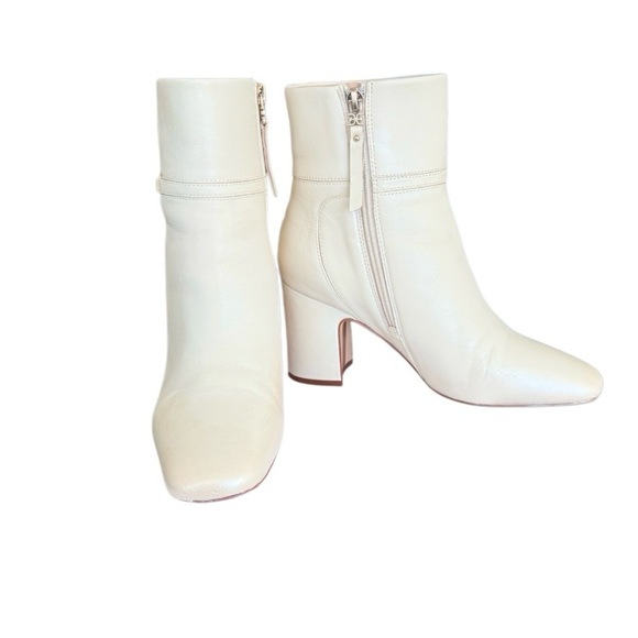 Sam Edelman | Florah Leather Heel Booties | Modern Ivory | Women’s Size 7.5 - Picture 4 of 11